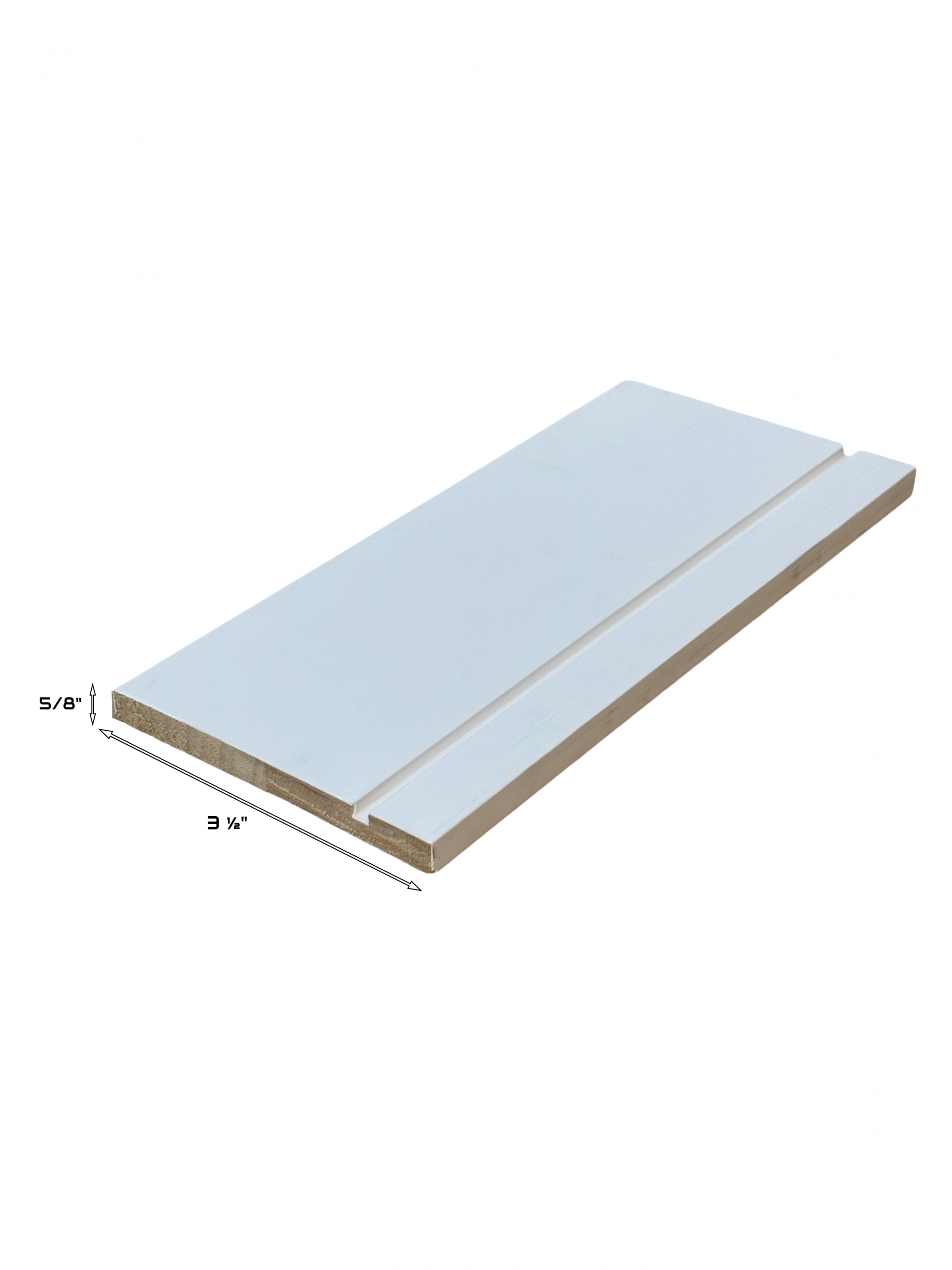Primed Fingerjoint Casing w/ Groove | 3 – 1/2" × 5/8" - Image 2