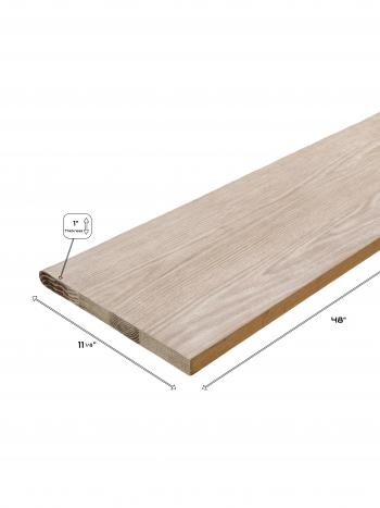 Red Oak Stair Tread | 11 – 1/8" × 1"