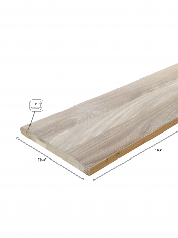 White Oak Stair Tread | 11 – 1/8″ × 1″