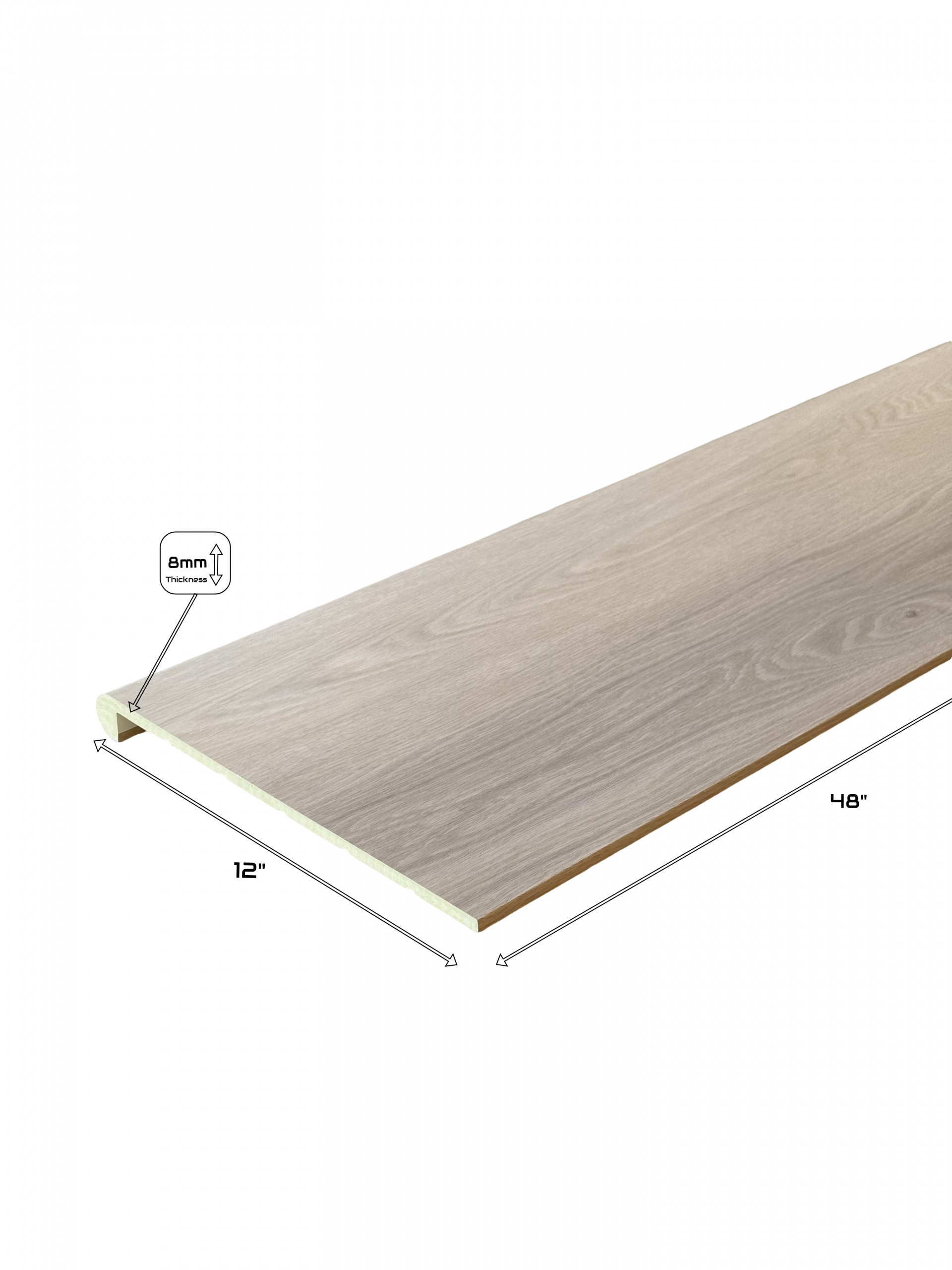 Vinyl Stair Tread | 305mm × 1219mm × 8mm